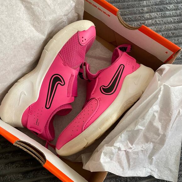 Nike Flex Runner 3 Toddler Girls Shoes 11C Pink Black Slip On FN1449-602 - Picture 10 of 10